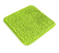 PureSwan Small Bathroom Rug 12"x12" - Washable and Absorbent Mini Bath Mat, Non Slip, Thick Soft Chenille Bath Rugs for Bathroom, Shower, Locker Rug(Lime Green)