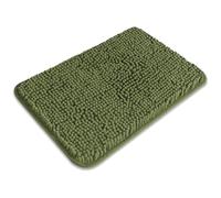 PureSwan Small Bathroom Rug 12"x18" - Washable and Absorbent Bath Mat, Non Slip, Thick Soft Chenille Bath Rugs for Bathroom, Shower, Sink, Dog mat(Sage)