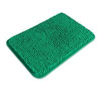 PureSwan Small Bathroom Rug 12"x18" - Washable and Absorbent Bath Mat, Non Slip, Thick Soft Chenille Bath Rugs for Bathroom, Shower, Sink, Dog mat(Emerald Green)