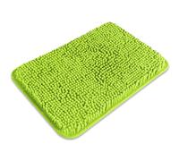 PureSwan Small Bathroom Rug 12"x18" - Washable and Absorbent Bath Mat, Non Slip, Thick Soft Chenille Bath Rugs for Bathroom, Shower, Sink, Dog mat(Lime Green)