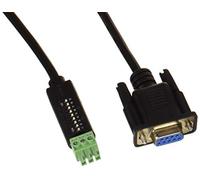PureTools PTM-RS100 Rs232 Cable with 9 Pin Type D and 3 Pin Phoenix with Adjustable Pin Switch Dip, 1.5 m