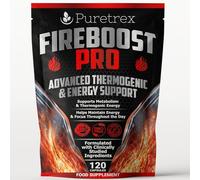 PURETREX FIREBOOST PRO - Advanced Thermogenic Fat Burner & Energy Support | 120 Vegan Capsules | Supports Metabolism, Appetite Control & Focus | Clinically Studied Ingredients | Made in The UK