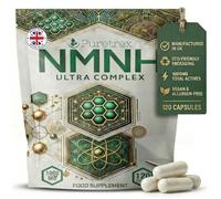 PURETREX NMNH Supplements 1000mg Ultra Complex Vegan 120 Capsules - Made in UK NMN Alternative with Resveratrol, NAD+ Booster for Energy, CoQ10, TMG & Quercetin for Cellular Support & Healthy Ageing