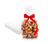 PUREVACY Clear 6x3x15 Inch, 1000 Pack Gusseted Poly Bags for Packaging, Gift, Fruits & Grains
