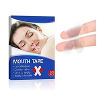 PUREVACY Sleep Strips X-Shape, Clear Poly Mouth Tape for Sleeping 120 Pack, Hypoallergenic Snore Strips to Keep Mouth Closed While Sleeping, On-The-go Anti Snoring Strips for Men and Women