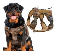 PUREVACY Tactical Dog Harness With Handle, X-Large, Desert Camouflage 900D Nylon Vest. No Pull Breathable Harness With Adjustable Straps and Quick-Release Buckles
