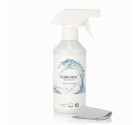 PureView Solution 300ml Bottle Spectacle Multi Cleaner/Anti Fog/Allergy-Friendly/Antistatic/Fat-Dissolving/Biological Basis Sensitive Cleaner 0% Alcohol Organic Basis 0% Alcohol+Nano Ceramic Wipe