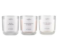 Purewick Scented Candle Set, Wild Jasmine, Sandalwood & Musk, White Linen & Orchid, 25 Hours Burn Time - (Pack of 3)