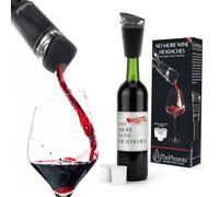PureWine Phoenix Wine Bottle Filter & Aerator, Reusable Wine Dispenser to Pour Filter Histamine & Sulfites, Aerates & Restores Taste - Noir Starter Kit
