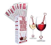 PureWine Red Wand Histamine and Sulfite Filter, Purifier Reduces Wine Allergies, Stir Stick Aerates Wine - Pack of 8