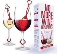 PureWine Red Wand Histamine and Sulfite Filter, Purifier Reduces Wine Allergies, Stir Stick Aerates Wine - Pack of 8