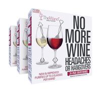PureWine Wand Purifier Filter Stick Removes Histamines and Sulfites - Reduces Wine Allergies & Eliminates Headaches - Drop It & Stir Aerates Restoring Taste & Purity - Pack of 72