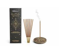 PureWorks Eye of Providence Incense Sticks with Burner - Sage & White Tea Fragrance - 12 Aromatic Sticks - Manifestation Meditation Home Fragrance Set