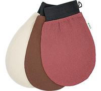 PureXT 3 Spa Exfoliating Gloves - Kessa Hammam Body Scrubber Mitts (Mixed)