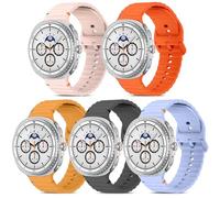 PureYule Pack of 5 Bands Compatible with Samsung Galaxy Watch 8 40 mm 44 mm/8 Classic 46 mm Hombres Mujeres Soft Silicone Strap for Samsung Galaxy Watch 8 40 mm 44 mm/8 Classic 46 mm
