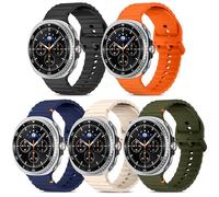 PureYule Pack of 5 Bands Compatible with Samsung Galaxy Watch 8 40 mm 44 mm/8 Classic 46 mm Hombres Mujeres Soft Silicone Strap for Samsung Galaxy Watch 8 40 mm 44 mm/8 Classic 46 mm