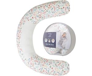 PurFlo Breathe Pregnancy Pillow with Soft Jersey Cover, Botanical