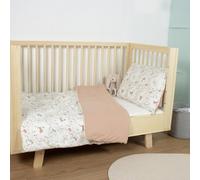 PurFlo Toddler Duvet Cover & Pillowcase Set | Storybook Nutmeg Design | Soft, Hypoallergenic Bedding for Kids | 100% Cotton, Breathable, and Easy to Wash | Child's Bedding Set