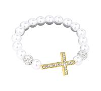 PURFUU Comfortable Expandable Religious Beaded Chain With Metallic Finish And Stylish Layering Potential For Adults Adjustable Elastic Wristband