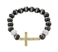 PURFUU Comfortable Expandable Religious Beaded Chain With Metallic Finish And Stylish Layering Potential For Adults Adjustable Elastic Wristband