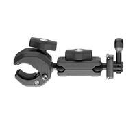 PURFUU Quick Release Aluminum Bike Camera Mount Super Clamp Stabilizers For Action Cameras Handlebar Mount For Outdoor Riding Double Ball Head Action Camera