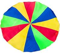 PURIAYA Rainbow Parachute 3M, Rainbow Parachute Tent, Gymnastic and Cooperative Activity, Outdoor Playground Game, Team Building and Fun Exercise, Lightweight and Durable