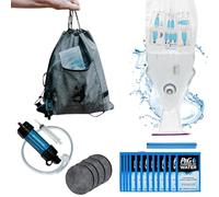 Puribag Pro Kit Gravity Water Filter - Portable 4-in-1 Backpacking, Camping & Emergency Water Filtration System - Hangs Anywhere, Filters Water
