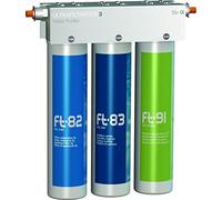 Puricom FT-LINE 3. Activated Carbon Water Filter System with UF Filtration without Tap Including Connection Set Suitable for Carbonate Locomotive, Bubble-, Carbonator, Carbonator Systems