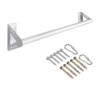 Purife 36'' White Heavy Duty Doorway Pullup Bars, Wall Mounted Door Frame Strength Training Pull Up Bar, Sturdy Support Beam or Joist Mount Chin up Bars, Wall Hanging Bar - Support 500 lbs