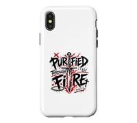Purified Through Fire 1 Peter 1 7 Christian Case for iPhone X/XS