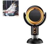 Purifier Hide Smoke Fan & Smoke Away Purifier Fan - USB Rechargeable, Removable and Washable Filter Air Cleaner for Indoor BBQ/Hot Pot, Portable Range Hood for Smoking, Compact Design,Gold