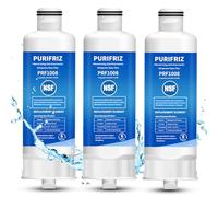 PURIFRIZ 3 Pack DA97-17376B Refrigerator Water Filter Compatible with Samsung HAF-QIN/EXP, DA97-08006C, RF28R7201SR, RF28R7351SG, WD-F45, NSF/ANSI 42&372 Certified, 6 Month / 300 Gallon