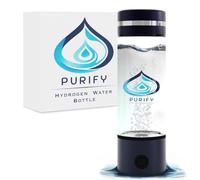 PURIFY™ - Hydrogen Water Bottle, 330ml Hydrogen Water Generator, Hydrogen Water Machine with Platinum SPE/PEM Electrolysis Technology, Hydrogen Water Bottle UK (Blue)