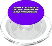 Purify yourself in the waters of Lake Minnetonka PopSockets PopGrip for MagSafe