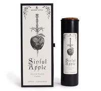 Purifying candles with old witches, apple and cinnamon, black candles for rituals of love and passion, special candles to attract happiness, seduction and positive energy
