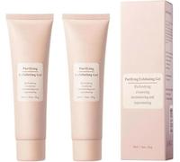 Purifying Exfoliating Gel, 1.76 Oz Face and Body Facial Exfoliating Cream Scrub for All Skin Types (Pink-4pcs, 50g)