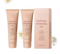 Purifying Exfoliating Gel， for Face BodyGentle Enzymes Faced Scrub with Moisturizing Rejuvenating Properties， Deep Cleansing for Dirt, Comfortable Skin, Suitable for All Skin (2PCS)