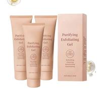 Purifying Exfoliating Gel， for Face BodyGentle Enzymes Faced Scrub with Moisturizing Rejuvenating Properties， Deep Cleansing for Dirt, Comfortable Skin, Suitable for All Skin (3PCS)