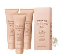 Purifying Exfoliating Gel, Gentle Exfoliating Face Scrub Cleanser, Gentle Enzymes Peel, Deep Cleansing for Dirt, Moisturized Skin, for All Skin Types (3PCS)