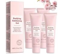 Purifying Exfoliating Gel, Gentle Exfoliating Face Scrub, Soft Dead Skin, Cleansing, Moisturizing, Soothe Purify Facial Skin Care For Face & Body All Skin Types (4, 50g)