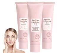 Purifying Exfoliating Gel, Gentle Exfoliating Face Scrub, Soft Dead Skin, Cleansing, Moisturizing, Soothe Purify Facial Skin Care For Face & Body All Skin Types (3, 50g)