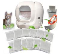 PurifyLogix 12 Pack Odor Eliminator for PuraMax Self-Cleaning Cat Litter Box, Natural Activated Charcoal Filters Refills, Cat Toilet Odor Control Replacement for Automatic Litter Box