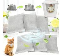 PurifyLogix 6PCS Activated Charcoal Odor Absorber Bags Compatible with Modkat Flip Cat Litter Box Kit, Natural Freshest Coconut shell Charcoal Bags, Absorb Odors/Control Damp from Pets/Keep Home Fresh