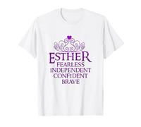 Purim Queen Esther Fearless Independant Confident Brave T-Shirt