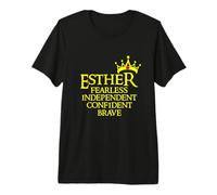Purim Queen Esther Fearless Independent Confident Brave Premium T-Shirt