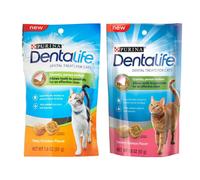 Purina Dentalife Dental Treats For Cats Bundle; Savory Salmon And Tasty Chicken
