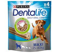 PURINA DENTALIFE Maxi Dog Dental Care Snacks, Reduces Tartar Formation, Chicken, Large Dogs, Pack of 5 (5 x 142 g)
