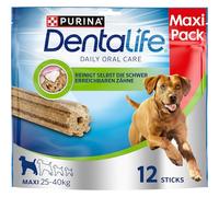 Purina DentaLife Maxi - Maxi Pack - Daily Oral Hygiene - 425 g - 12 Chew Sticks for Large Dogs - Pack of 5