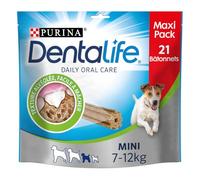 Dentalife Purina Mini - Maxi Pack - Daily Oral Hygiene - 345 g - 21 Chew Sticks for Small Dogs - Pack of 4