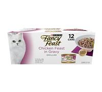 Purina Fancy Feast Gravy Wet Cat Food, Grilled Chicken Feast in Gravy - (12) 3 oz. Cans